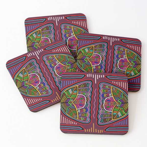 Item preview, mola of kunayala panama colorful flowers designed and sold by Melquidedec.