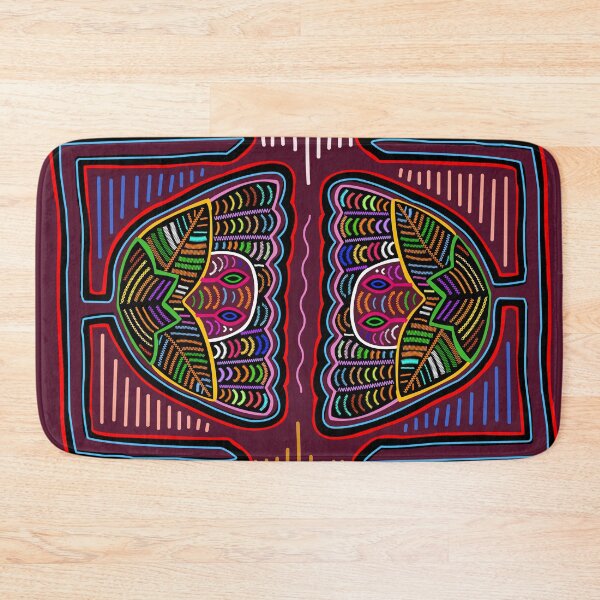 Item preview, mola of kunayala panama colorful flowers designed and sold by Melquidedec.