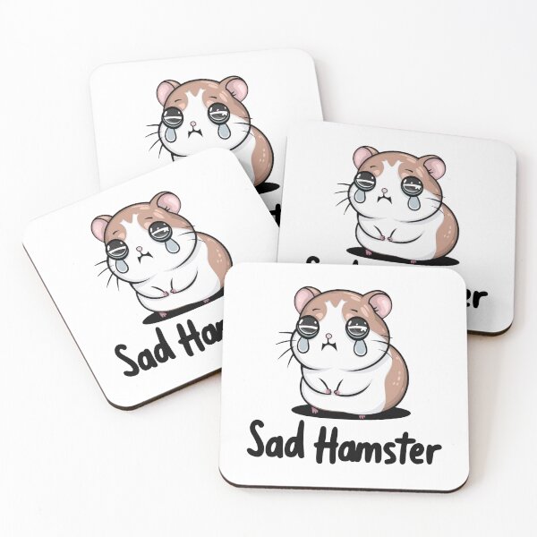 Item preview, Cute Sad Hamster Illustration designed and sold by LEOdesignerArt.