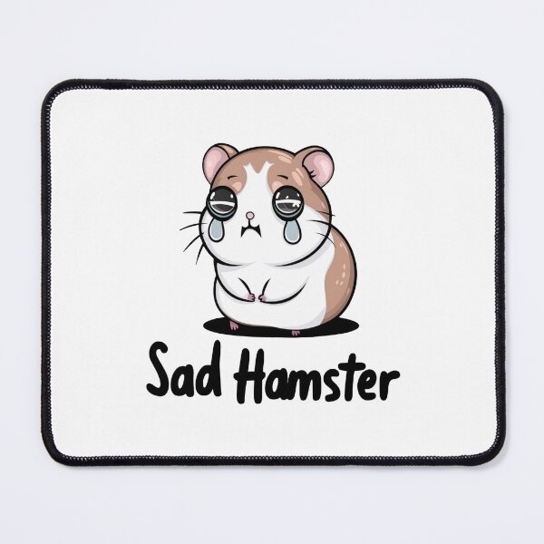 Item preview, Cute Sad Hamster Illustration designed and sold by LEOdesignerArt.