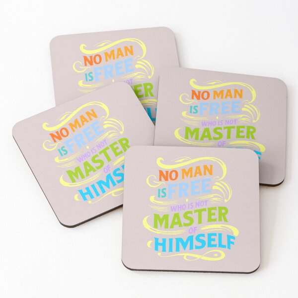 Item preview, No Man Is free Who Is Not Master Of Himself designed and sold by adlkh.