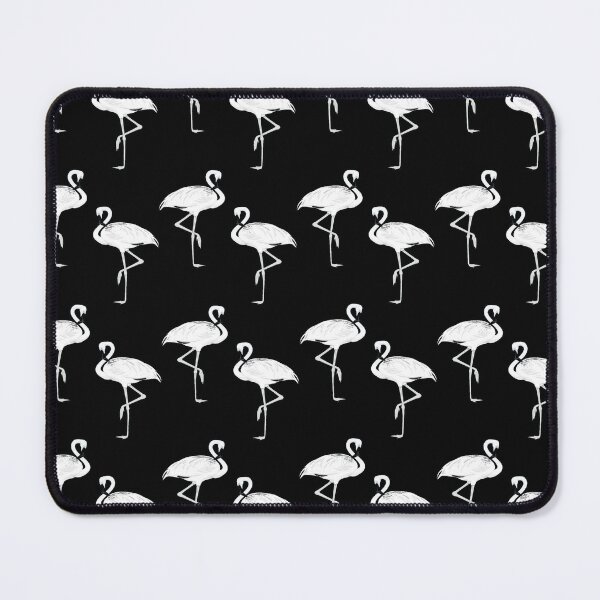 Item preview, Flamingos Tropical Birds Pattern Black White designed and sold by Tammy Winand Arts.