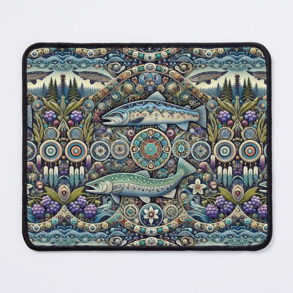Item preview, Coeur d'Alene Tribe: A Seamless Tribute to Lakes and Forests designed and sold by Meta2Physical.