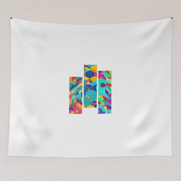 Item preview, Rainbow Geo Shape Design - Thirds theme designed and sold by TechCom33.