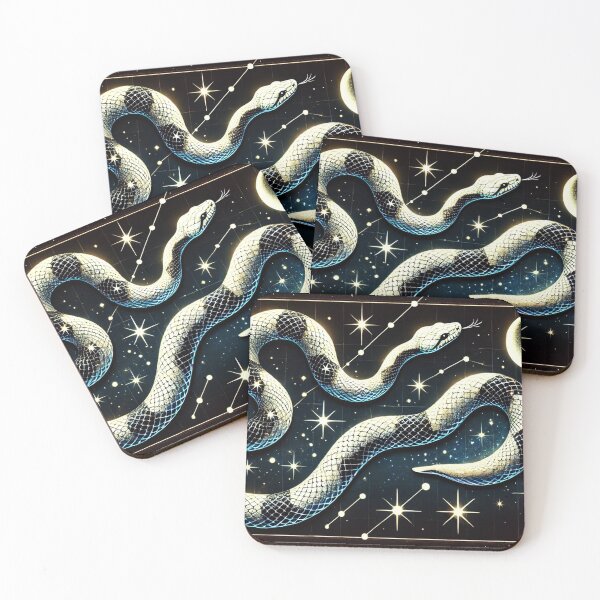 Item preview, Celestial Snake with Starry Constellations - Cosmic Design designed and sold by CritterManiaUK.