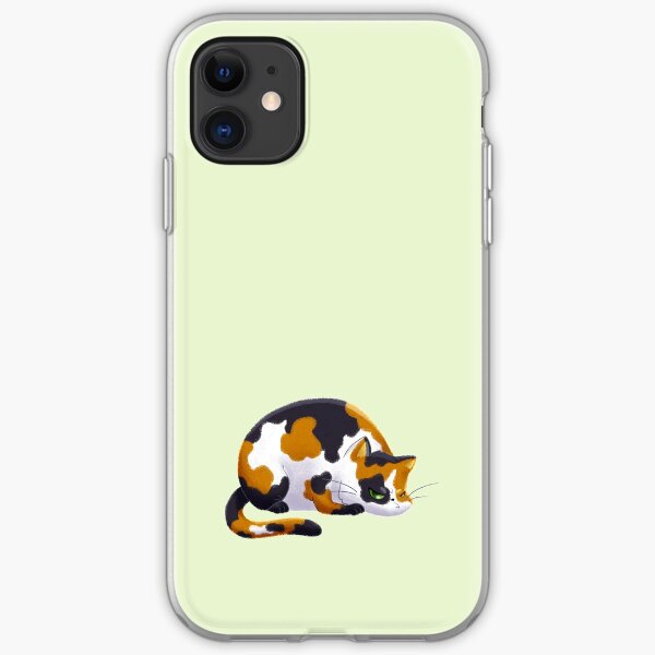 Chubby Grumpy Kitty (Calico) iPhone Soft Case