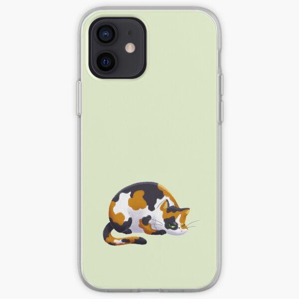 Chubby Grumpy Kitty (Calico) iPhone Soft Case