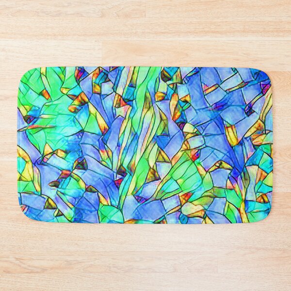 Item preview, Blue Waterfall in Stained Glass designed and sold by RiverDeeDesigns.