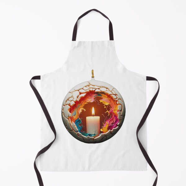 Item preview, Fiery Candle of Life - A Burst of Color and Light designed and sold by Rocky Mountain Artistry.