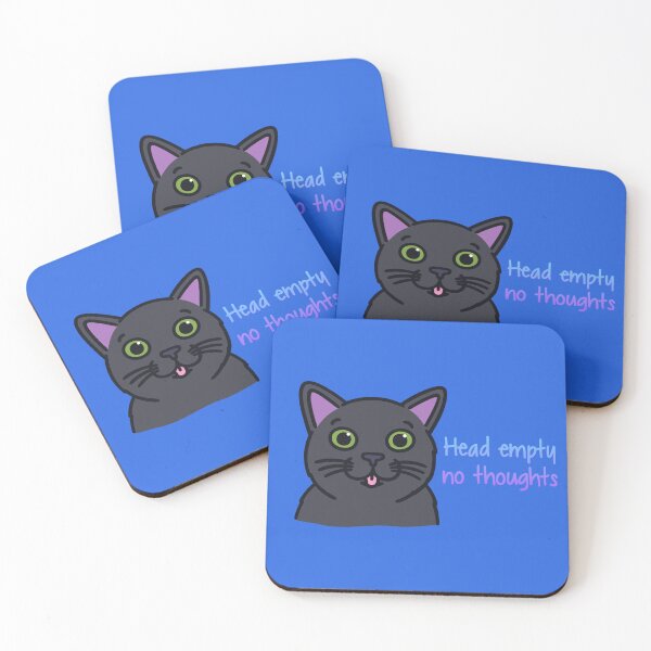 Item preview, "Head Empty, no thoughts" Cat designed and sold by Dogtor-Who.