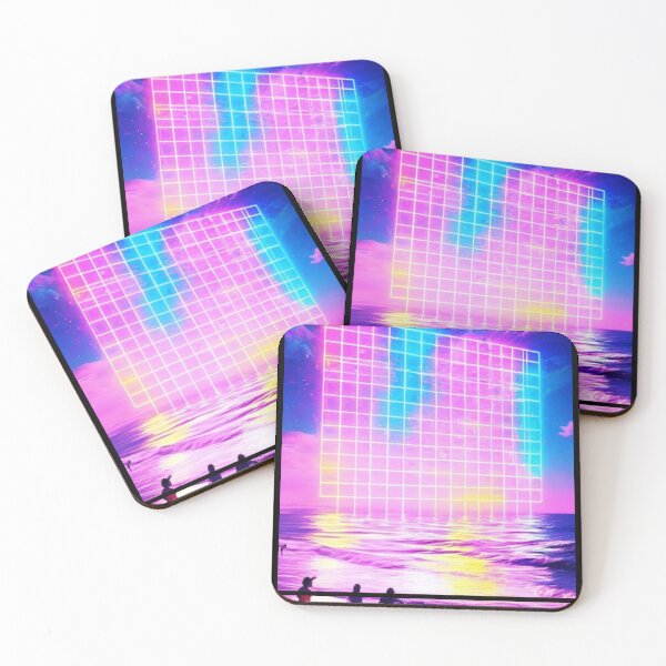 Item preview, Neon Nights Grid - portrait theme designed and sold by TechCom33.