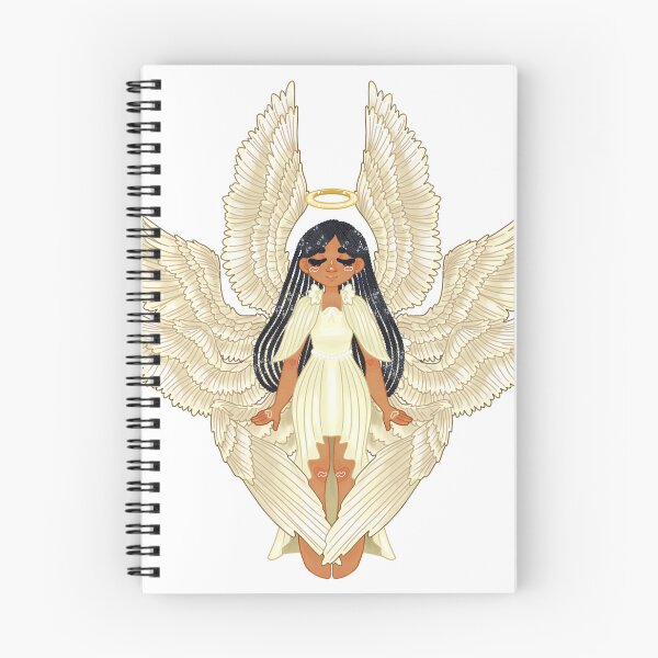 Item preview, Tan Angel With Long Braids Black Hair designed and sold by Rychipuff.