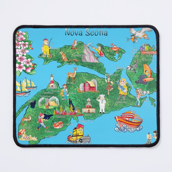 Item preview, Funfinder Canadian Maps Nova Scotia designed and sold by Linda Finstad.