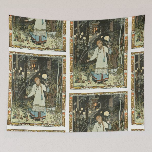 Item preview, Ivan Bilibin - Vasilisa the Beautiful at the Hut of Baba Yaga designed and sold by TeeARTHY.