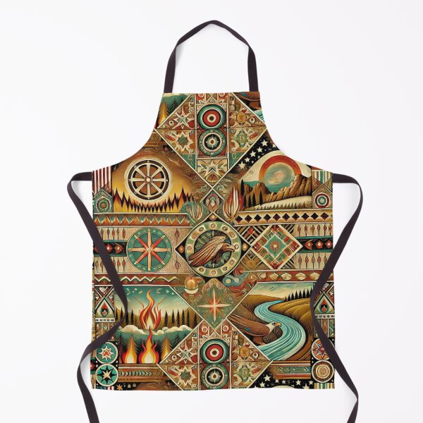 Item preview, Peoria Tribe: A Seamless Pattern of Land and Sky designed and sold by Meta2Physical.