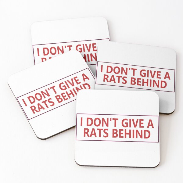 Item preview, I DON'T GIVE A RATS BEHIND designed and sold by La-Chula-Chola.