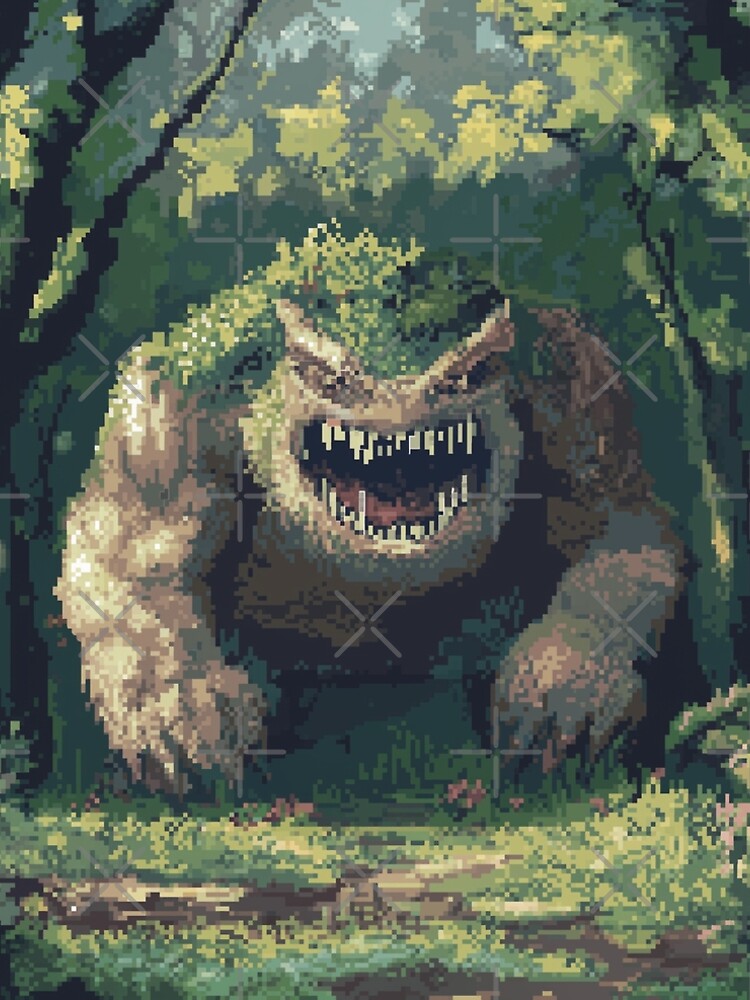 Thumbnail 5 of 5, A-Line Dress, Troll In 8bit designed and sold by Rtymer.