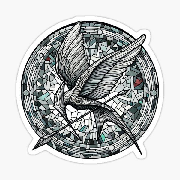 Item preview, mockingjay in mosaic design designed and sold by girlslove.
