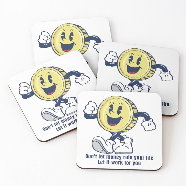Item preview, Smiling Coin - Money Motivation Quote designed and sold by -DEEWOLF-.