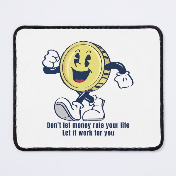 Item preview, Smiling Coin - Money Motivation Quote designed and sold by -DEEWOLF-.