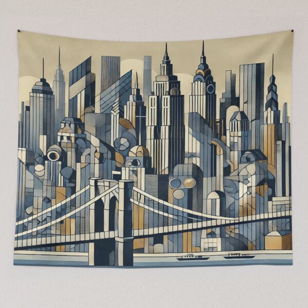 Item preview, New York Skyline Reloaded Premium Trendy Best Gift designed and sold by Imaginarium of Chaos falcon88 .