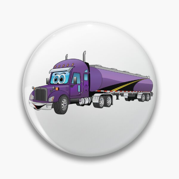 Item preview, Semi Tanker Truck Purple Purple Cartoon designed and sold by Scott Hayes.