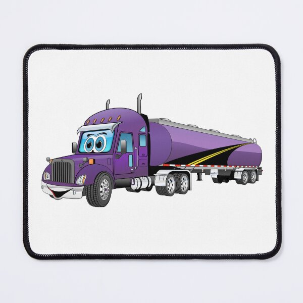 Item preview, Semi Tanker Truck Purple Purple Cartoon designed and sold by Scott Hayes.