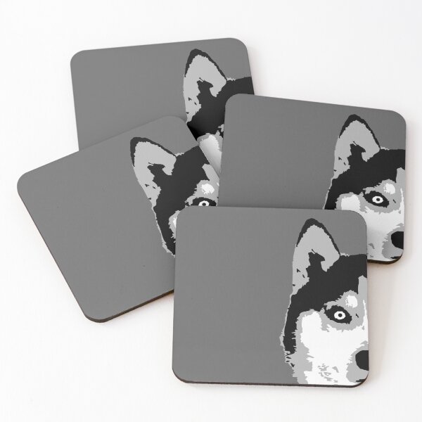 Item preview, Dog White Husky Half Face Head Beautiful Cool Best Friend designed and sold by shirt-o-mat.