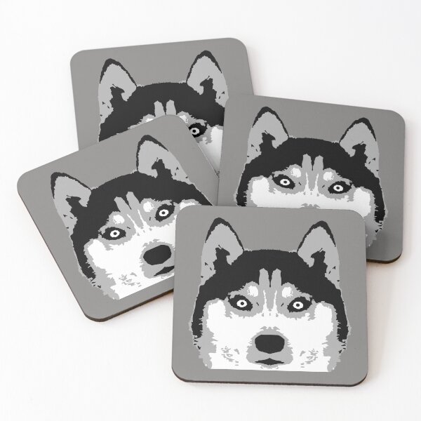 Item preview, Dog White Husky Face Head Blue Eyes Cool Best Friend designed and sold by shirt-o-mat.