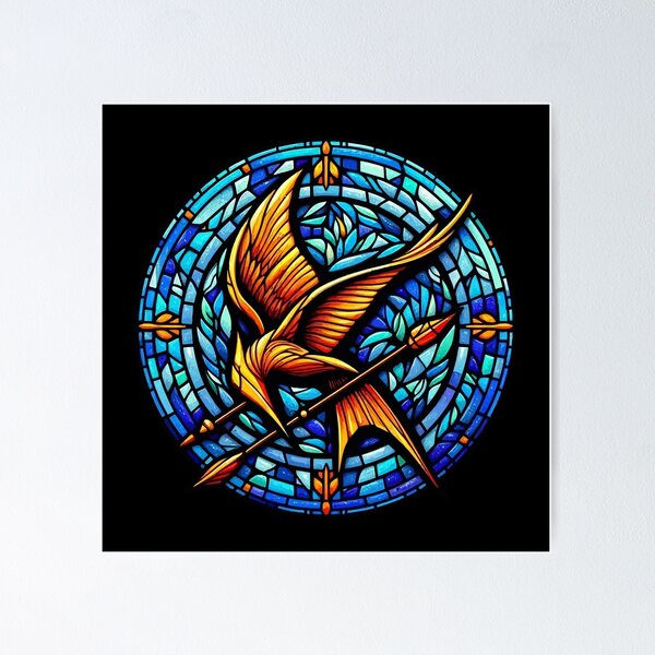 Item preview, hunger games in mosaic stained glass  designed and sold by girlslove.