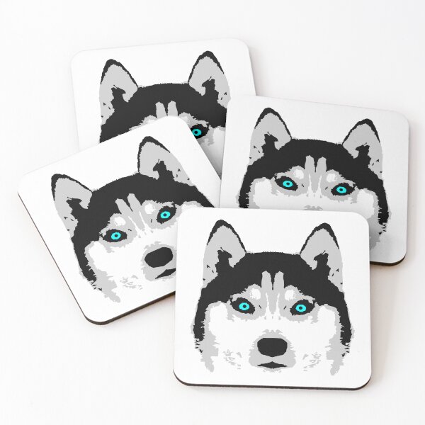 Item preview, Dog White Husky Face Head Blue Eyes Cool Best Friend designed and sold by shirt-o-mat.