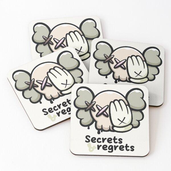 Item preview, Secrets and Regrets - Thoughtful Skull Art designed and sold by -DEEWOLF-.