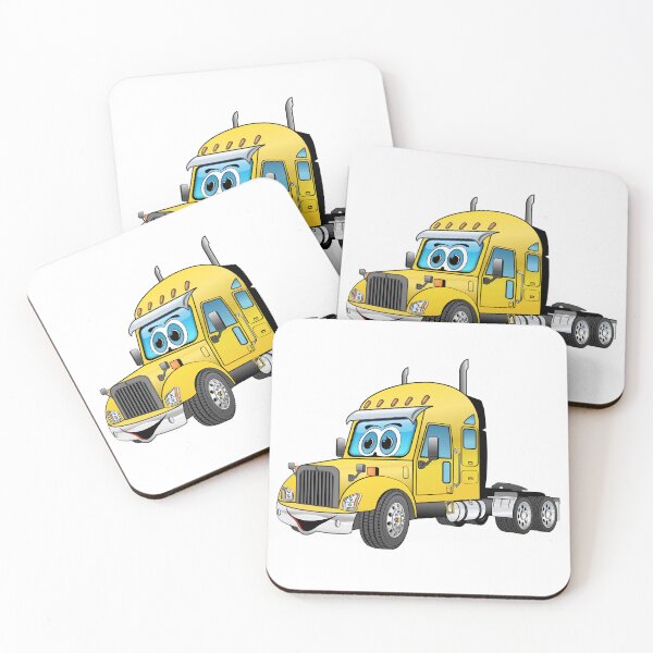 Item preview, Yellow Semi Cab Cartoon designed and sold by Scott Hayes.