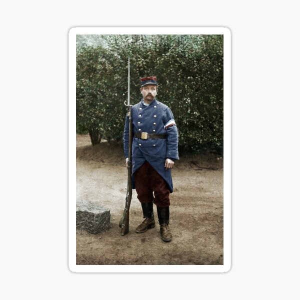 French soldier, August 1914 Sticker