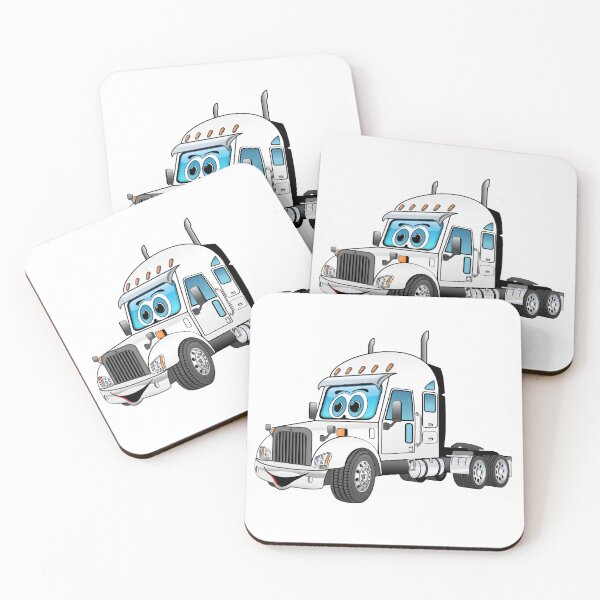 Item preview, White Semi Cab Cartoon designed and sold by Scott Hayes.