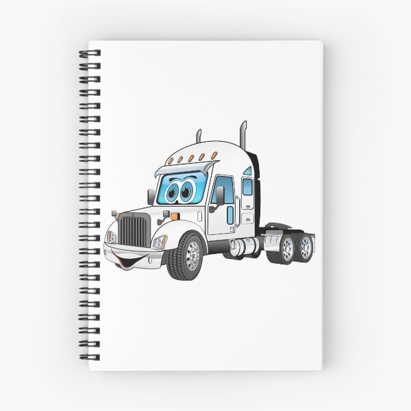 Item preview, White Semi Cab Cartoon designed and sold by Scott Hayes.