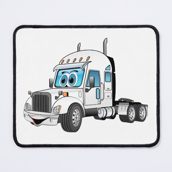 Item preview, White Semi Cab Cartoon designed and sold by Scott Hayes.