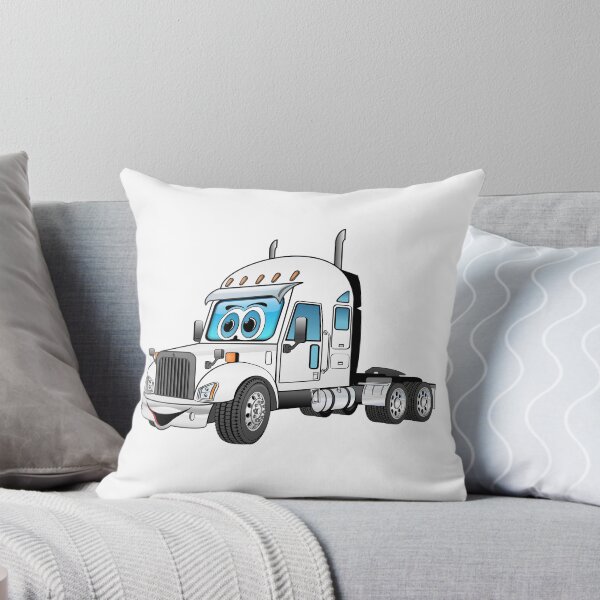 Item preview, White Semi Cab Cartoon designed and sold by Scott Hayes.