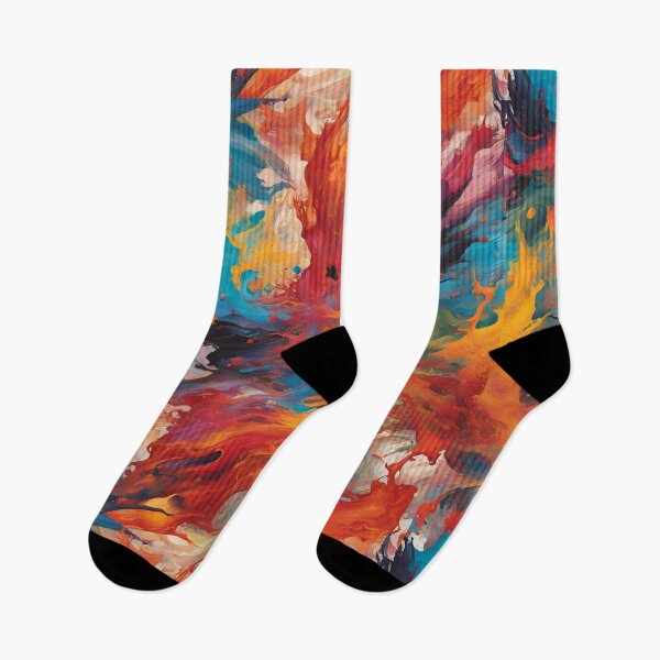 Item preview, Vibrant Organic Paint Splashes Pattern designed and sold by Traloch O'Laoi.