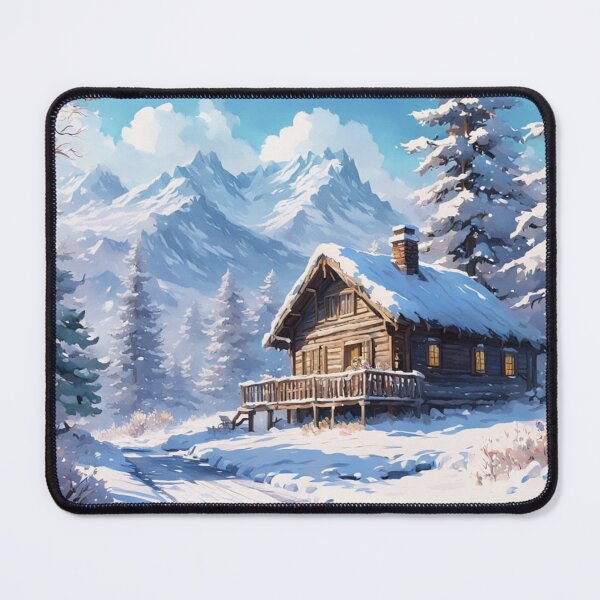 Item preview, Log Cabin In Winter  designed and sold by Gabriela McDaniel.