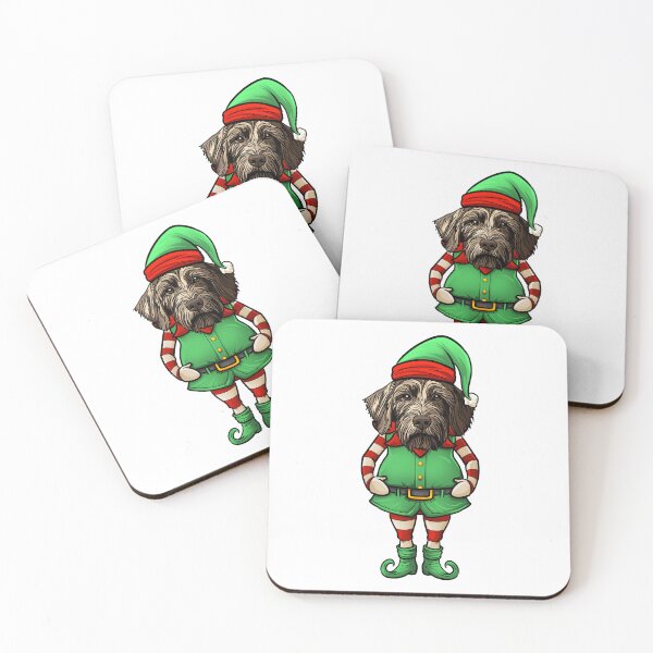 Item preview, Funny Christmas Elf German Wirehaired Pointer Dog designed and sold by whyitsme.