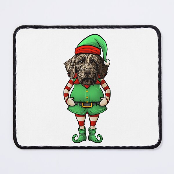 Item preview, Funny Christmas Elf German Wirehaired Pointer Dog designed and sold by whyitsme.
