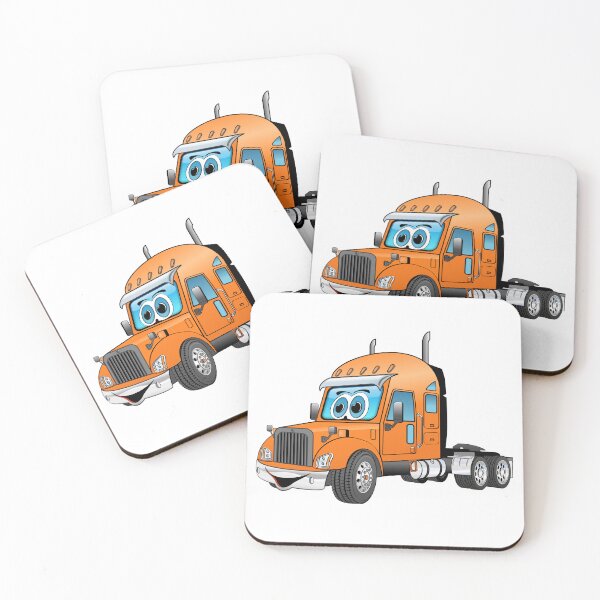 Item preview, Semi Cab Orange Cartoon designed and sold by Scott Hayes.