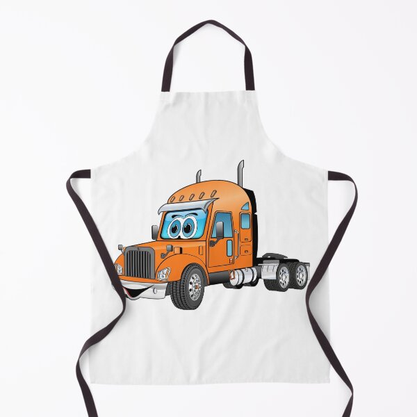 Item preview, Semi Cab Orange Cartoon designed and sold by Scott Hayes.