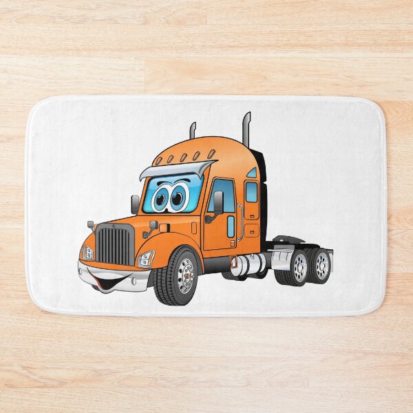 Item preview, Semi Cab Orange Cartoon designed and sold by Scott Hayes.
