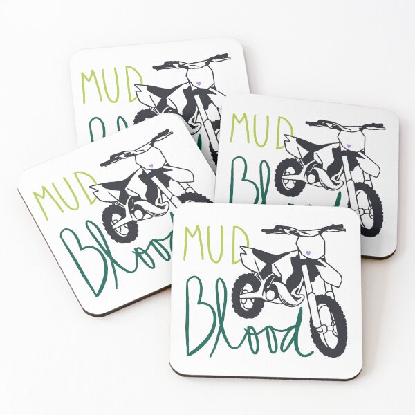 Item preview, Mud Blood dirt bike green-purple designed and sold by inKseparable.