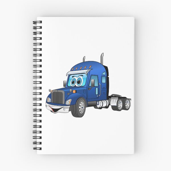 Item preview, Semi Truck Cab Blue Cartoon designed and sold by Scott Hayes.