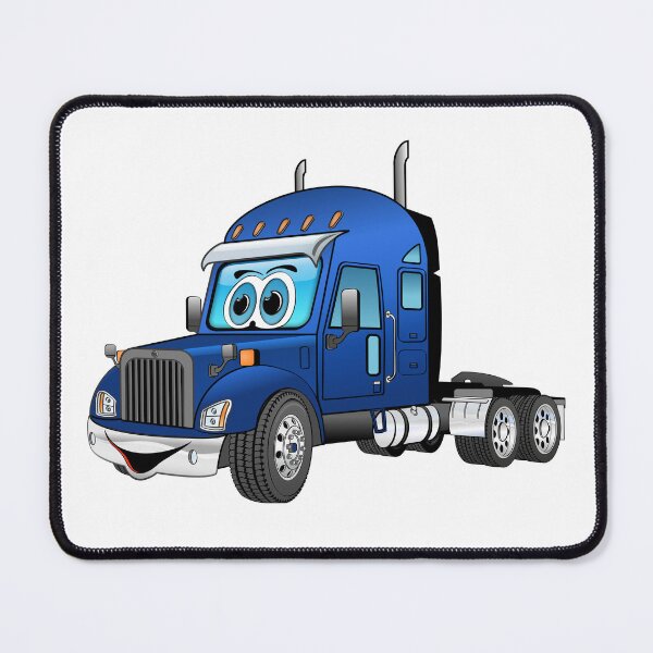 Item preview, Semi Truck Cab Blue Cartoon designed and sold by Scott Hayes.