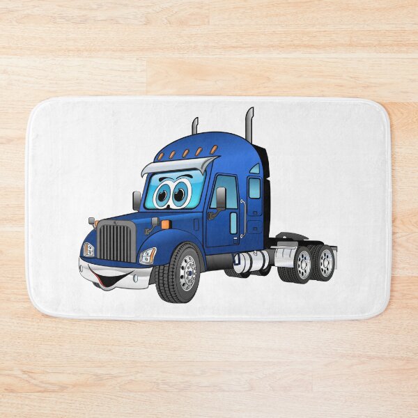 Item preview, Semi Truck Cab Blue Cartoon designed and sold by Scott Hayes.