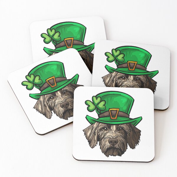 Item preview, Funny St Patricks Day German Wirehaired Pointer Dog designed and sold by whyitsme.